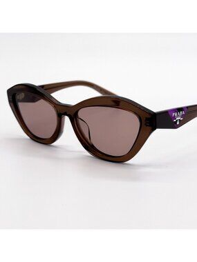 NEW PRADA SUNGLASSES PRA02SF 17O60B BROWN WOMEN EYEWEAR PR A02SF, SPR A02S